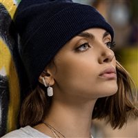 Boucles d'oreilles Rue des Mille Femme MADLY in Argent Zirconia ORZ-009 M2 RH - ORZ-009 M2 RH